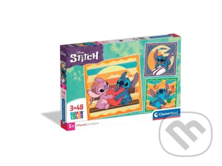 PUZZLE 3X48 SQUARE STITCH 2025 - puzzle z kategorie Disney