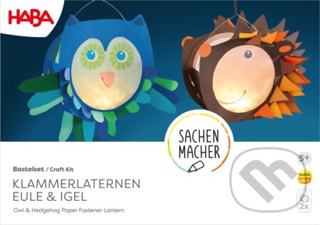 Kreatívna sada Lampáš so sponkou sova a ježko