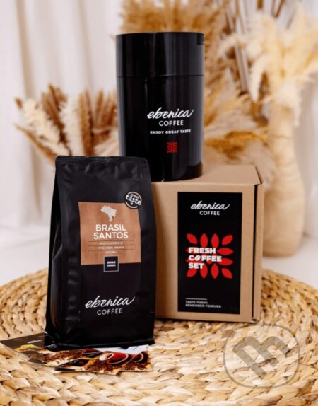 Kávy a čaje: Fresh Coffee Set s kávou EBENICA Brasil Santos (500 g) (EBENICA Coffee). EBENICA Coffee