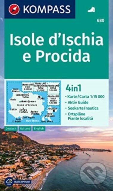 Kniha: Isole d´ Ischia e Procida 1:15 000 / turistická mapa KOMPASS 680 (-). Marco Polo, 2023