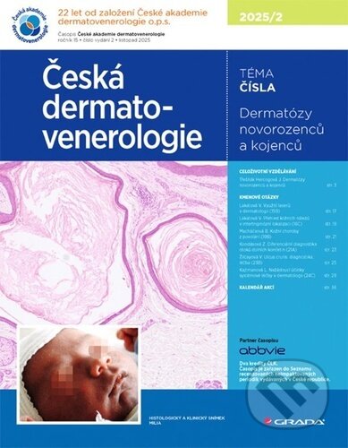 Česká dermatovenerologie 2025/2 - Jana Třešňák Hercogová - kniha z kategorie Dermatologie