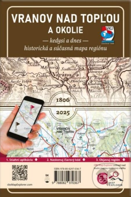 Vranov nad Topľou a okolie (1: 115 000)