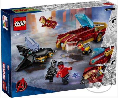Spoločenská hra: LEGO® Marvel 76310 Iron Manovo auto a Black Panther vs. Red Hulk (LEGO). LEGO, 2025