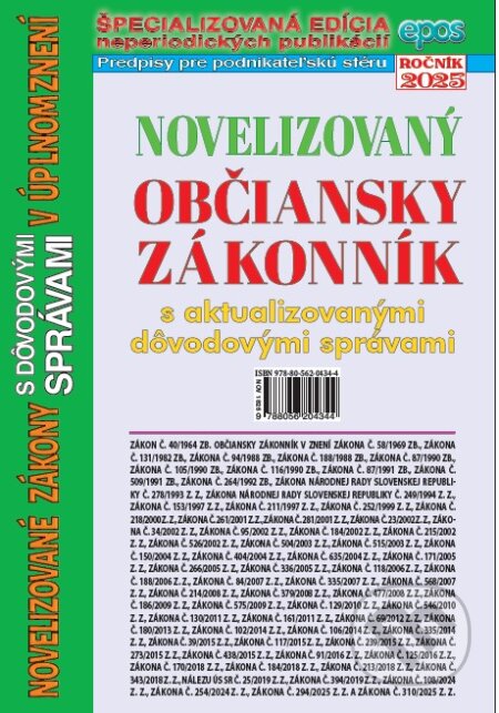 Novelizovaný Občiansky zákonník