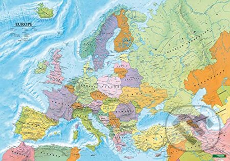 Európa nástenná mapa politická Poster 1:6M, freytag&berndt, 2017