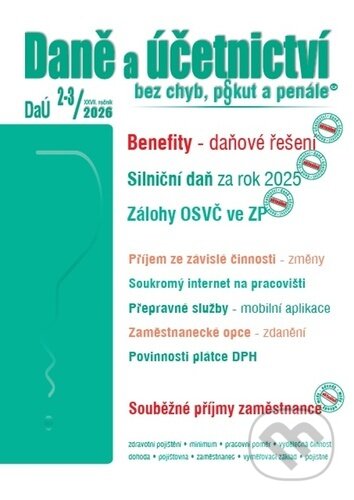 Daně a účetnictví bez chyb, pokut a penále 2-3/2026 koupíte na Martinus.cz
