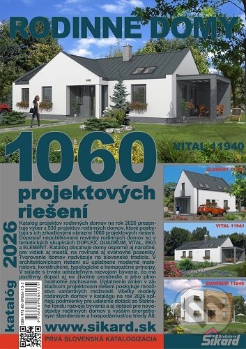 Kniha: Rodinné domy 2026 (Sikard). Sikard, 2025
