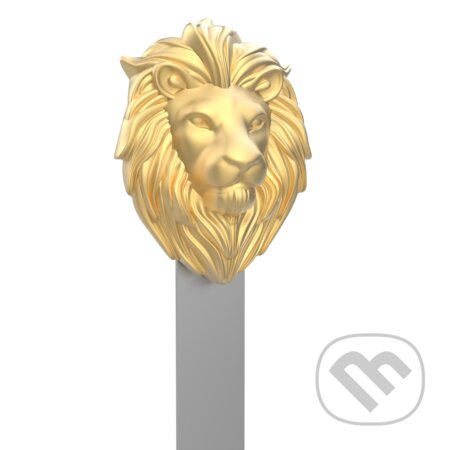 3D kovová zberateľská záložka – miniatúra – Lev