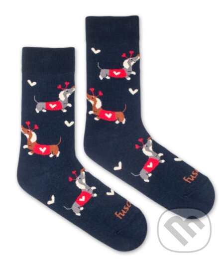 Ponožky Zamilovaný jazvečík L (Veľkosť L (43 - 46))