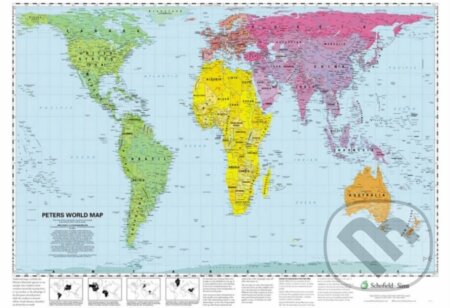 Peters World Map Poster - Schofield & Sims