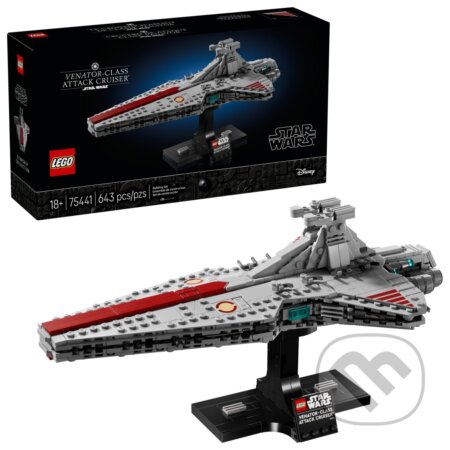 Společenská hra: LEGO® Star Wars™ 75441 Útočný krížnik triedy Venator (LEGO). LEGO, 2026