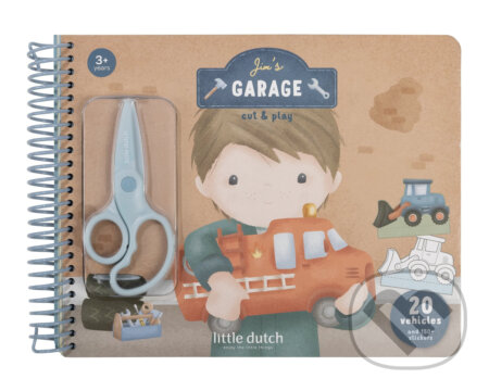 Kniha s vystrihovacími autami Jim