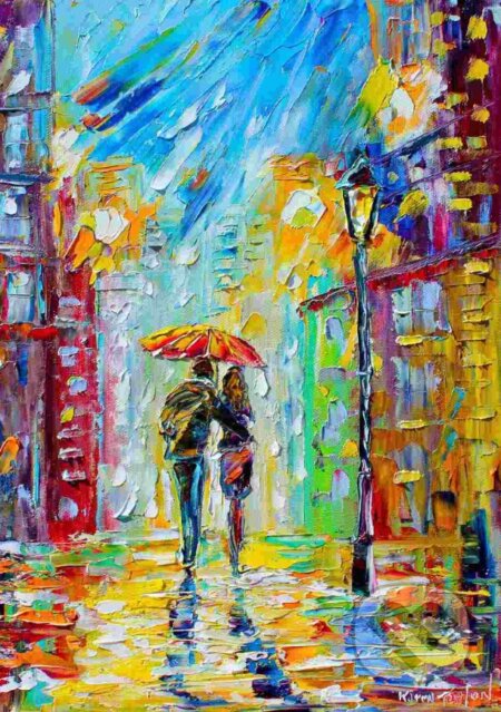 Rainy Romance in the City