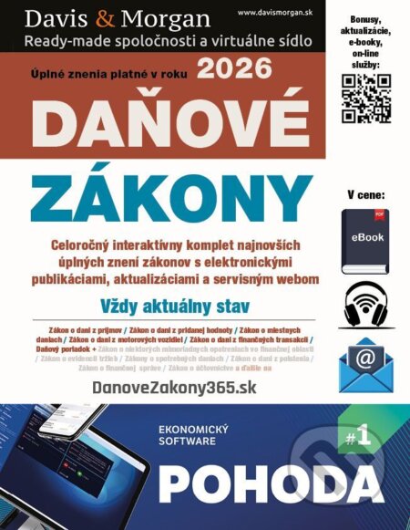 E-kniha: Daňové zákony 2026 - XXL ProFi (DonauMedia). DonauMedia, 2026