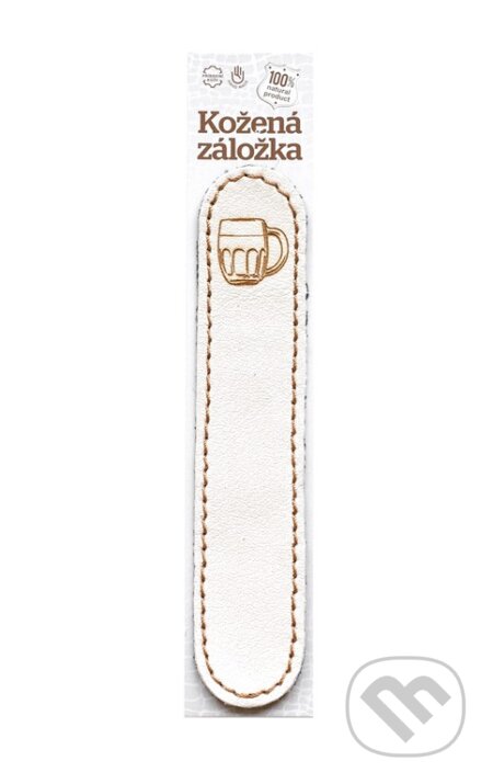 Záložka obšitá Pivo (SK01 slonová kost)