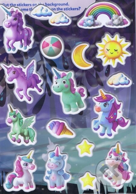 Svietiace 3D nálepky - Jednorožce - kniha z kategorie Samolepky