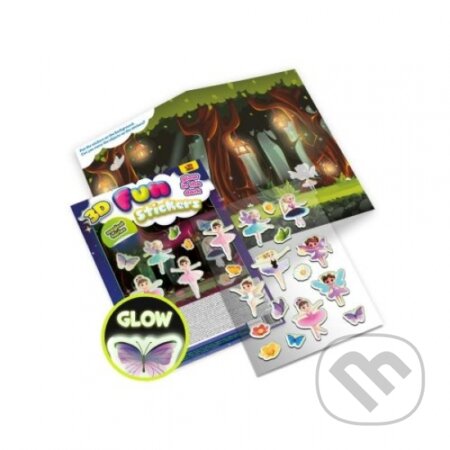 Svietiace 3D nálepky - Kráľovstvo víl - kniha z kategorie Samolepky