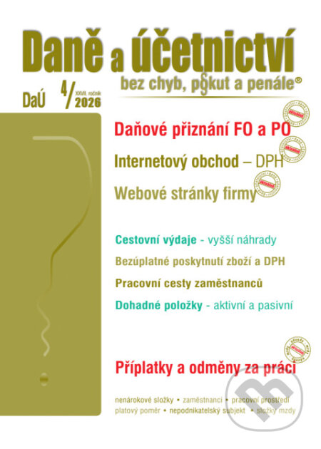 DaÚ č. 4 / 2026 - Daňové přiznání FO a PO za rok 2025 - kniha z kategorie