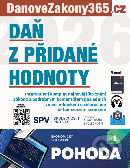 E-kniha: Zákon o dani z přidané hodnoty 2026 s komentářem změn (DonauMedia). DonauMedia, 2026