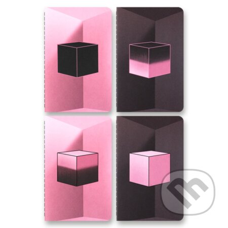 Moleskine - zošity Blackpink (set 4 ks) (limitovaná edícia, malý, mäkká väzba, čistý)