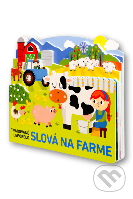 Tvarované leporelo: Slová na farme