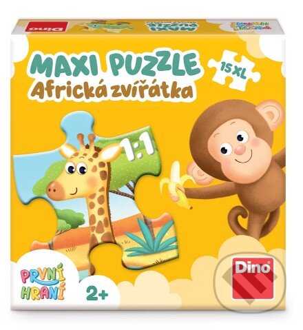 Puzzle: První hraní: Africká zvířátka 15 maxi puzzle (Dino). Dino, 2026