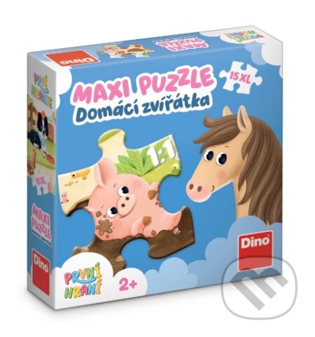První hraní: Domácí zvířátka 15 maxi puzzle - puzzle z kategorie Maxi dílky