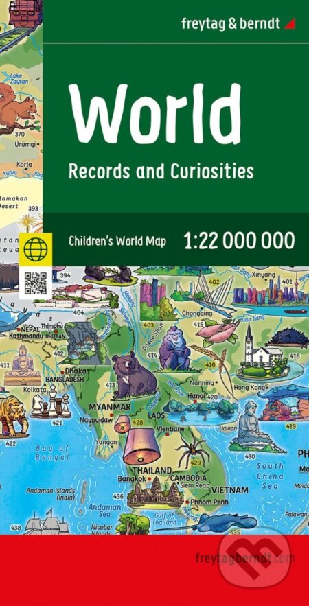 Mapa světa pro děti 1:22 000 000 / složená mapa - -