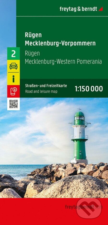 Kniha: Rujána – Meklenbursko-Přední Pomořansko 1:150 000 / automapa + rekreační mapa (-). freytag&berndt, 2025