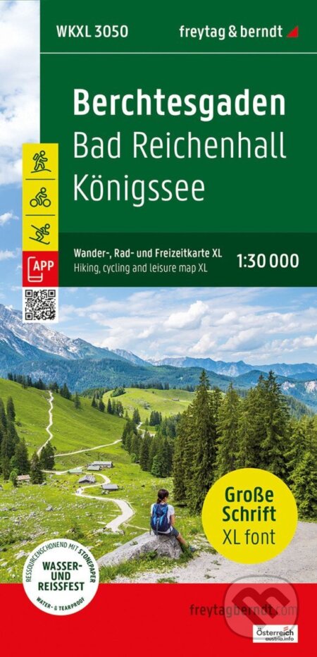 Kniha: Berchtesgaden 1:30 000 / turistická, cyklistická a rekreační mapa (XL font) (-). freytag&berndt, 2025