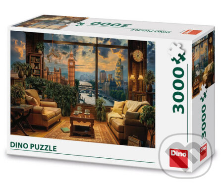 Puzzle 3000: Malovaný Londýn - puzzle z kategorie Umělecké