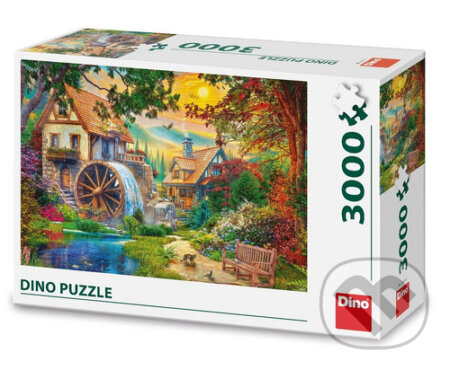 Puzzle 3000: Malebný mlýn - puzzle z kategorie Umělecké