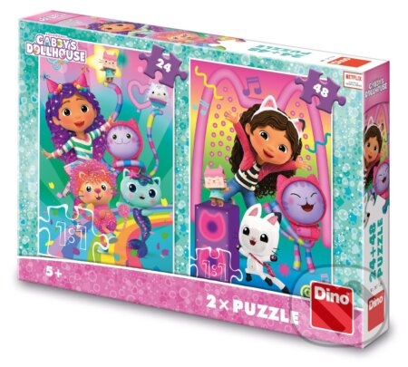 Dino Gábi: Disco párty Puzzle 24+48 dílků