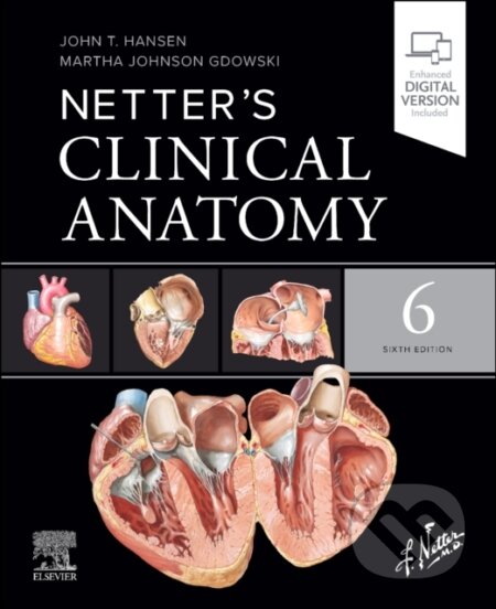Kniha: Netter's Clinical Anatomy (John T. Hansen a Martha Johnson Gdowski). Churchill Livingstone, 2026