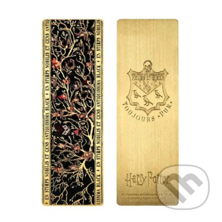 Kovová záložka Harry Potter - Rodina Blackovcov
