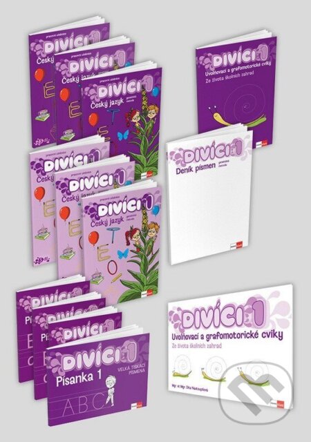 Kniha: Divíci 1 - základní žákovský balíček - Český jazyk GM (nevázané písmo) (Klett). Klett, 2026