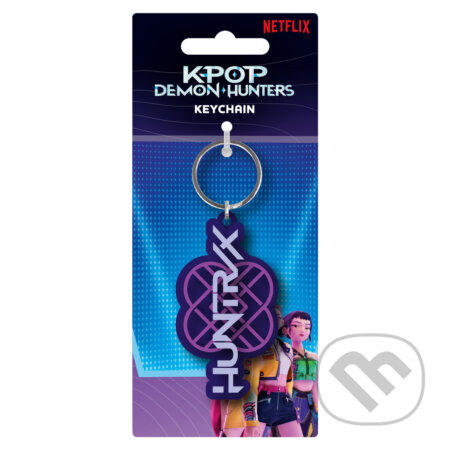 Kľúčenka gumová K-pop Demon Hunters, logo Huntrix
