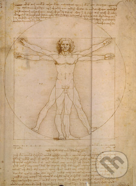 Veľký magnetický zápisník - Da Vinci&#039;s study of man, Te Neues