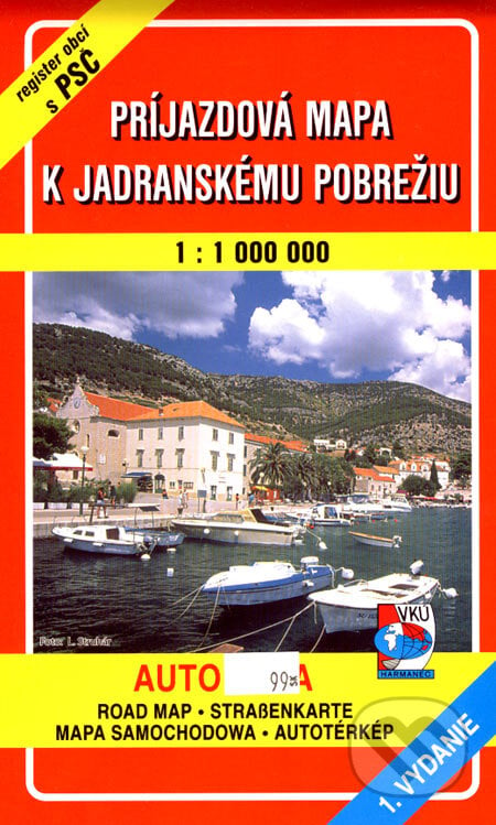 Príjazdová mapa k Jadranskému pobrežiu 1:1 000 000, VKÚ Harmanec, 2007