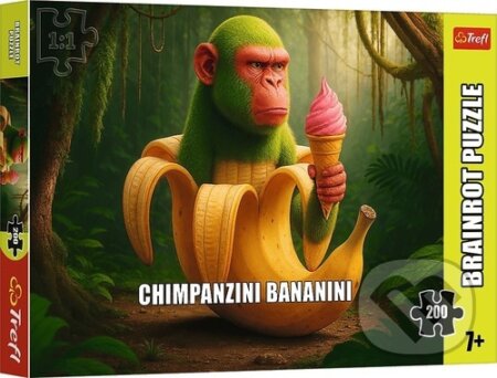Puzzle BrainRots Chimpanzini Bananini - puzzle z kategorie 60 - 300 dílků