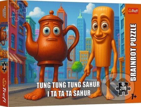 Puzzle BrainRots Tung Tung Sahur - kniha z kategorie Společenské hry