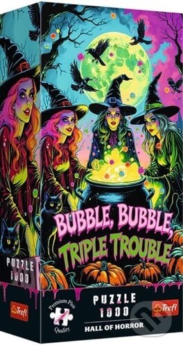 Trefl puzzle 1000 dílků Hall of Horror Trojí potíže