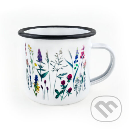 Smaltovaný hrnek Louka