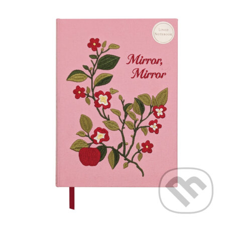 The Reading Room - Mirror Mirror - vyšívaný zápisník s pevnou väzbou