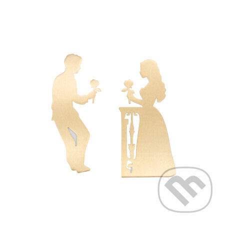 The Reading Room - Romeo a Júlia - sada 2 mosadzných záložiek