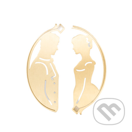 The Reading Room - Pýcha a predsudok - sada 2 mosadzných záložiek