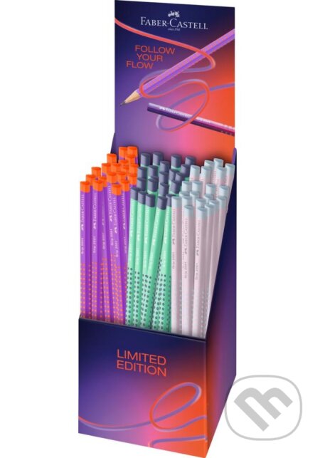 xFlow Edition Grafitová ceruzka Grip s gumou, stojanček 72 ks