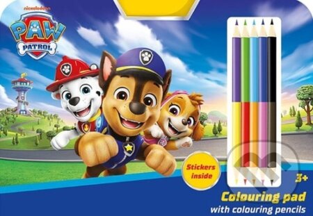 Kreslící set s pastelkami Tlapková patrola