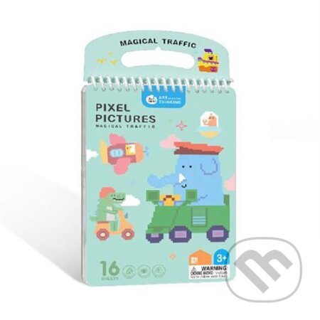 Pixel Art Omaľovánky Dopravné prostriedky