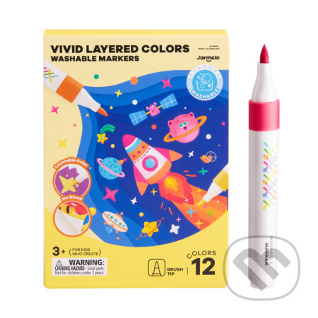 Vivid layered Fixky Umývateľné 12 ks